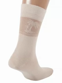 Мужские носки из вискозы ХОХ, X-1202, БЕЖЕВЫЕ