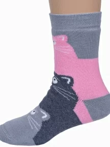 Детские махровые носки Брестские (БЧК), 14С3060, рис. 256, СВЕТЛО-СЕРЫЕ