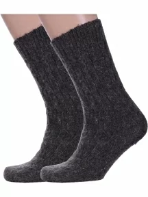 Комплект из 2 пар мужских шерстяных носков Альтаир, 2-ММ-209, КОРИЧНЕВЫЕ