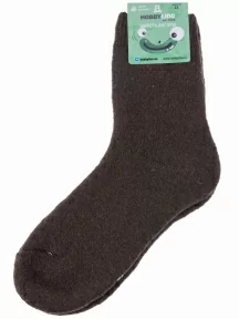 Детские теплые носки Hobby Line, 7645, ТЕМНО-КОРИЧНЕВЫЕ