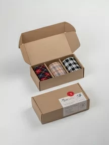 Набор из 3 пар мужских носков MSCLUB №М30, ВИ3-НМ30, микс 1 "Умники"