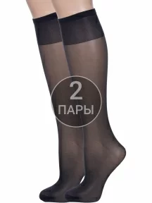 Комплект из 2 пар женских носков Conte, 2-14С-57СП/Tension soft 40Г, Nero, черные