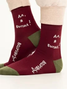 Укороченные носки unisex St. Friday Socks, 425-4, "Довлатов утверждает"