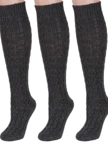 Комплект из 3 пар женских гольфов RuSocks (Орудьевский трикотаж) КОРИЧНЕВЫЕ (3-Ж-155-03)