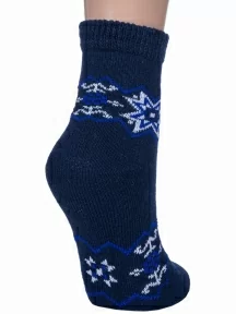 Детские теплые носки "НАШЕ" Смоленской чулочной фабрики, 236С1, рис. 1, ТЕМНО-СИНИЕ №3-1