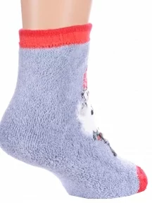 Детские махровые носки "Красная ветка", С-1607, СЕРЫЕ