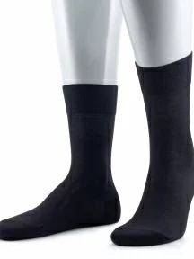 Мужские носки из 100% микромодала Grinston socks (PINGONS), 15D7, ЧЕРНЫЕ