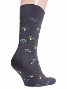 Мужские носки MSCLUB №М09, NM-96, ГРАФИТОВЫЕ