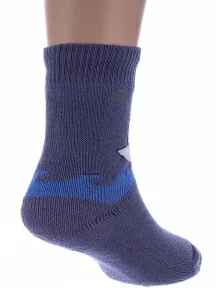 Детские махровые носки Альтаир, С108, ДЖИНСОВЫЕ