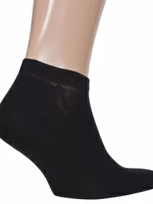 Мужские короткие спортивные носки ХОХ, SPM-180, ЧЕРНЫЕ