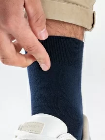 Мужские укороченные носки CAVALLIERE (RuSocks), С-333, ТЕМНО-СИНИЕ