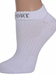 Женские носки с махровыми мыском и пяткой (Palama), ЖКС-04, БЕЛЫЕ