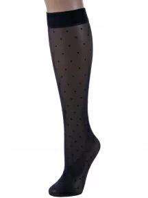 Женские гольфы Conte, 21С-147СП DOTS, Nero, черные