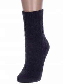 Женские полушерстяные носки RuSocks (Орудьевский трикотаж), Ж-185, ЧЕРНЫЕ