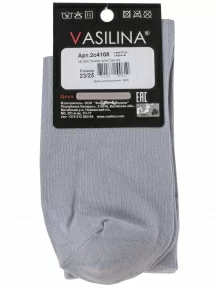 Мужские носки VASILINA, 2С4108, СВЕТЛО-СЕРЫЕ