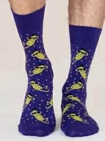 Носки unisex St. Friday Socks "Марафон "Как заработать на продаже кукурузы". Недорого" (GR-1395-16/08/19)