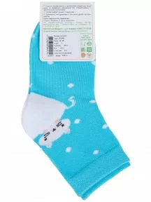 Детские носки "Борисоглебский трикотаж", 8С988, БИРЮЗОВЫЕ