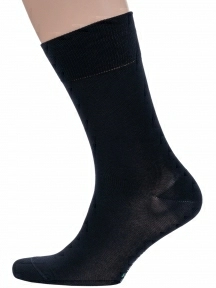 Набор мужских носков из мерсеризованного хлопка, 6 пар (ТМ Grinston socks), PG-15D3-6, ЧЕРНЫЕ