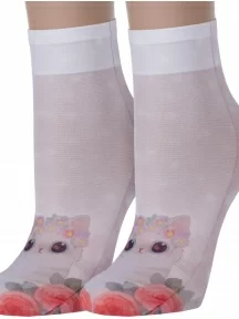 Комплект из 2 пар женских носков Conte, 2-18С-76СП, рис. 215, МУЛЬТИКОЛОР