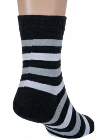 Детские носки "Борисоглебский трикотаж", 8С703, ЧЕРНЫЕ с серым