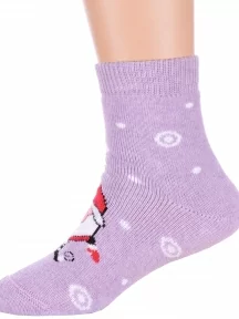 Детские махровые носки Брестские (БЧК), 14С3060, рис. 721, БЛЕДНО-СИРЕНЕВЫЕ МЕЛАНЖ