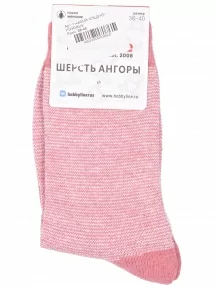 Женские теплые носки Hobby Line, Нжа6548, БЛЕДНО-РОЗОВЫЕ