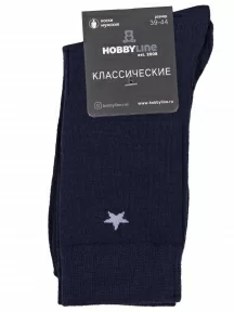 Мужские носки Hobby Line, Нм060-5, ТЕМНО-СИНИЕ