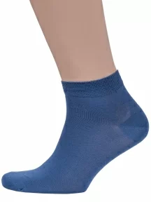 Набор мужских укороченных носков из мерсеризованного хлопка, 7 пар (ТМ Sergio di Calze), PG-17SC7-7, ДЖИНС