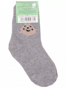 Детские теплые махровые носки Hobby Line, Ндад7618-02, СЕРЫЕ