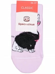 Женские носки Брестские (БЧК), 20С1133, рис. 586, БЛЕДНО-ЛАВАНДОВЫЕ
