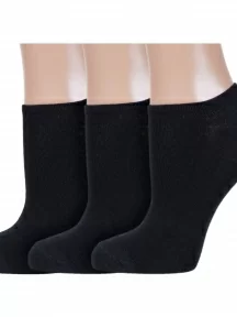 Комплект из 3 пар женских носков ХОХ, 3-G-3R7, ЧЕРНЫЕ