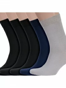 Комплект из 5 пар мужских носков RuSocks (Орудьевский трикотаж), 5-М-1134, микс 9