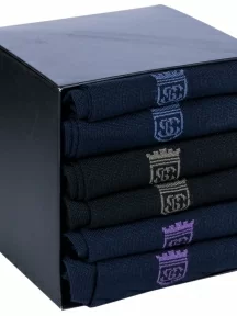 Набор мужских носков из мерсеризованного хлопка, 6 пар (ТМ Sergio di Calze), PG-15SC17-6, микс 1