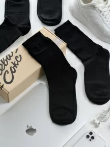 Набор из 7 пар мужских носков "Нева-Сокс", НС-7-0-В, черные