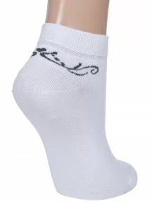 Женские короткие носки Брестские (БЧК), 14С1101, рис. 018, БЕЛЫЕ