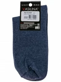 Мужские носки VASILINA, 0С3457, ДЖИНСОВЫЕ