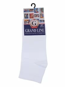 Спортивные носки GRAND LINE, С-35, БЕЛЫЕ