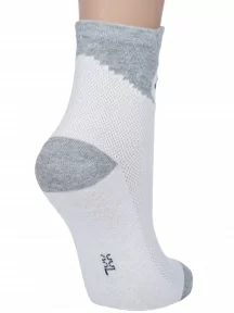 Детские носки Hobby Line, 135, БЕЛЫЕ с серым