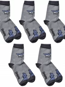 Комплект из 5 пар детских носков ХОХ, 5-d-1411, СЕРЫЕ