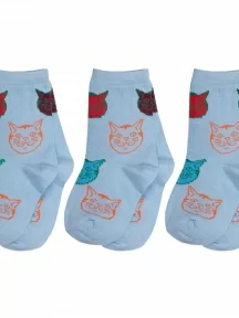 Комплект из 3 пар детских носков Альтаир, 3-А135, ГОЛУБЫЕ