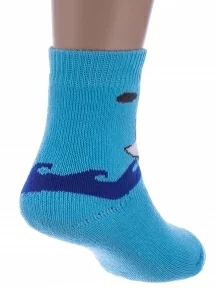 Детские махровые носки Альтаир, С108, БИРЮЗОВЫЕ