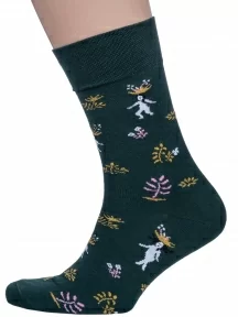 Мужские носки MSCLUB №М48, nm-549, ТЕМНО-ЗЕЛЕНЫЕ