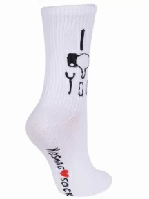 Женские носки "Челны Текстиль", L34ж, "I you (Ты мне не нравишься)"