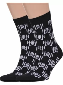 Комплект из 2 пар мужских носков ХОХ FANTASY, 2-XF-20, ЧЕРНЫЕ