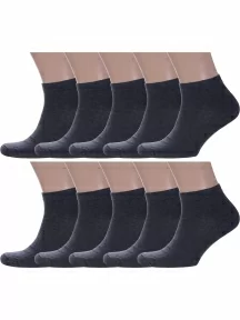 Комплект из 10 пар мужских носков Альтаир, 10-О214, АНТРАЦИТ