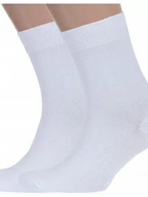Комплект из 2 пар мужских носков RuSocks (Орудьевский трикотаж), 2-М-1134, БЕЛЫЕ