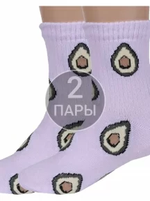 Комплект из 2 пар детских носков Альтаир, 2-А223, СИРЕНЕВЫЕ