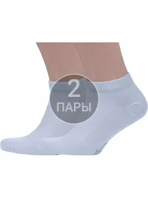Комплект из 2 пар бамбуковых носков Grinston socks, 2-15D33, СВЕТЛО-СЕРЫЕ