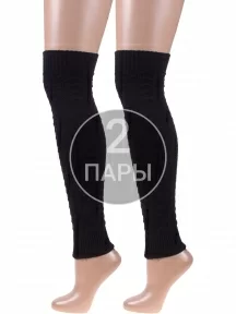 Комплект из 2 пар женских полушерстяных гетр Брестские (БЧК), 2-21С1691, рис. 465, ЧЕРНЫЕ