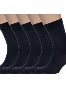 Комплект из 5 пар мужских носков Брестские (БЧК), 5-14С2223, рис. 013, ЧЕРНЫЕ